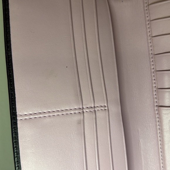 Coach Chelsea Black Leather Credit Card Trifold Long Wallet 100% authentic - Picture 9 of 14